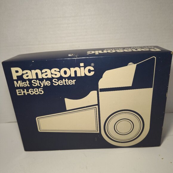 Other - Panasonic EH685 Mist Style Setter Hair Dryer Blue Compact New Open Box Vintage